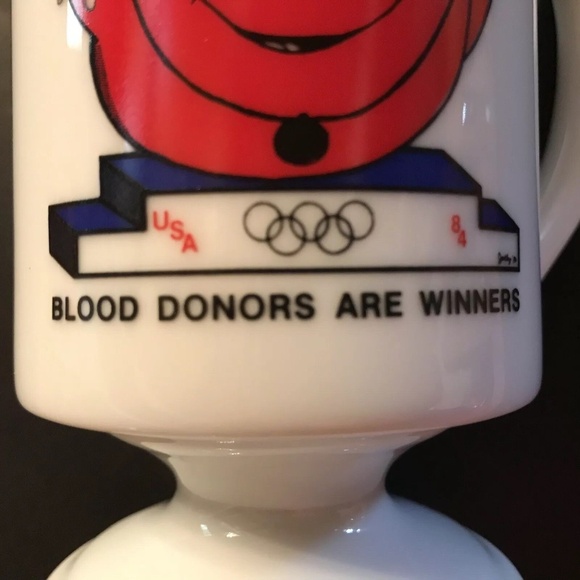 Blood Bank DONOR SHIRT LG & MUG USA Olympic Rings TAKES ALL TYPES TO SAVE LIVES - Picture 4 of 10